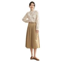 INMAN 茵曼 知弥先生系列 女士长袖衬衫 18236784 米杏 L