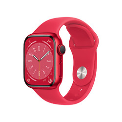 Apple 苹果 Watch Series 8 智能手表 41mm GPS款 红色铝金属表壳