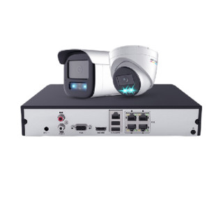HIKVISION 海康威视 3T47EWDV3-L 监控套装 4路摄像头+录像机+2TB硬盘 400万像素 焦距4mm