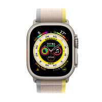Apple 苹果 Watch Ultra 智能手表 49mm GPS+蜂窝网络款 钛金属原色表壳  S/M（GPS、血氧、ECG）