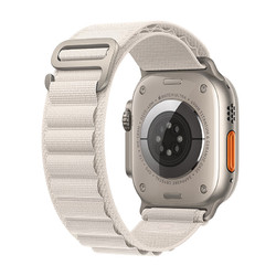 Apple 苹果 Watch Ultra 智能手表 49mm GPS+蜂窝网络款 钛金属原色表壳 星光色高山回环式表带