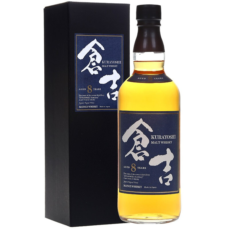 KURAYOSHI 仓吉 8年 纯麦 日本威士忌 43%vol 700ml 单瓶装