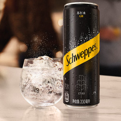 Schweppes 怡泉 可口可乐（Coca-Cola）无糖零卡苏打水汽水饮料整箱装 可口可乐公司出品 原味330ml*24罐