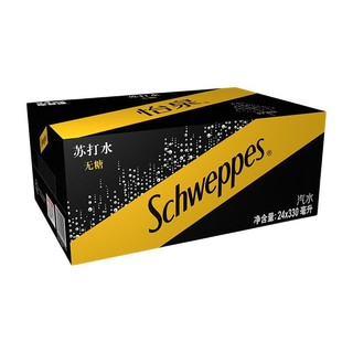 Schweppes 怡泉 无糖 苏打水 330ml*24听