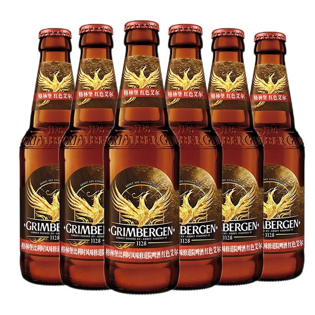 GRIMBERGEN 格林堡 胭脂红 比利时风味精酿啤酒 330ml*6瓶 整箱装