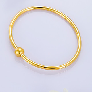 3DG Jewellery 金至尊 K124003721 小金珠足金手镯 54号 11.73g