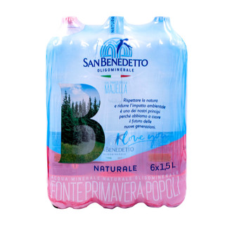 SAN BENEDETTO 天然矿泉水1.5L大瓶阿尔卑斯山脉矿物质水 无气 1.5L*12瓶