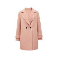 VERO MODA 女士羊毛中长款大衣 322327004 绯红色 XL