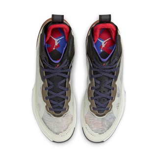 AIR JORDAN 正代系列 Air Jordan 37 Pf 男子篮球鞋 DD6959-060 浅骨色/火焰红/黑/暗紫/火星石赤红 44