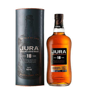 JURA 吉拉 苏格兰原装进口洋酒 单一麦芽威士忌  700ml 18年
