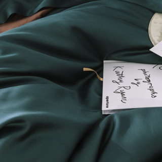 DOWNLAND 油画少女系列 轻奢四件套 莫里绿 1.5m床 床笠款