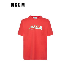 MSGM 圆领修身logo短袖 3040MM169