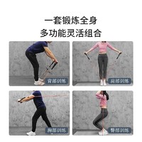京东京造 拉力绳弹力带  锻炼胸肌训练肌肉拉力器12件套（100磅）