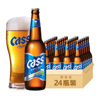 PLUS会员：CASS 凯狮 4.5度 清爽原味 啤酒 330ml*24瓶 整箱装 韩国原瓶进口