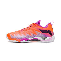 LI-NING 李宁 鹘鹰 5 中性羽毛球鞋 AYAS026-3 荧光釉橙/荧光梅紫 41