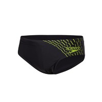 SPEEDO 速比涛 Eco环保系列 男子三角泳裤 809739G691 黑色/绿色 38