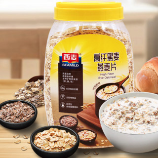 SEAMILD 西麦 高纤黑麦燕麦片 原味 1kg