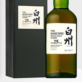 THE HAKUSHU 白州25年单一麦芽日本威士忌43%vol 700ml 礼盒装【报价 