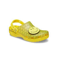 卡骆驰Smiley系列洞洞鞋半透明笑脸沙滩鞋夏季凉鞋