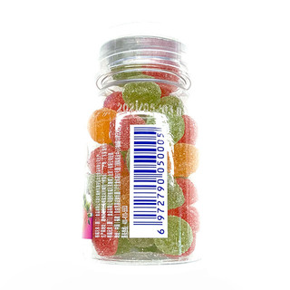 魔吉维c果c橡皮糖qq软糖水果什锦口味（草莓+青苹果+香橙）软糖68g单瓶装