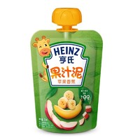 Heinz 亨氏 白菜价：亨氏水果泥婴儿幼儿宝宝营养辅零食无添加苹果泥吸吸袋120g*14袋