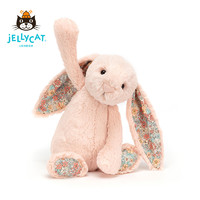 jELLYCAT 邦尼兔 英国jELLYCAT2020年新品花布浅桃红色邦尼兔安抚玩偶毛绒玩具包邮
