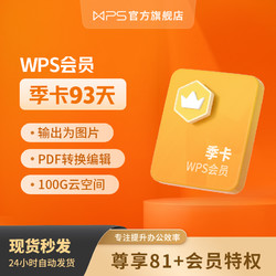 WPS 金山软件 会员季卡