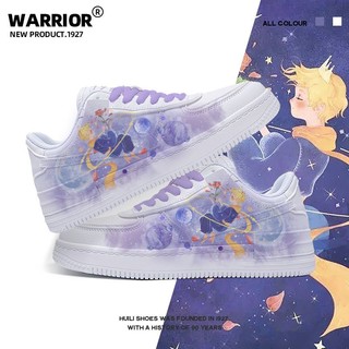 WARRIOR 回力 联名小王子板鞋学生少女卡通可爱小白鞋低帮2022夏新款潮正品