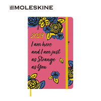 MOLESKINE 意大利  Frida Kahlo艺术家2023年12个月大型粉色周记本 艺术插画设计手账本