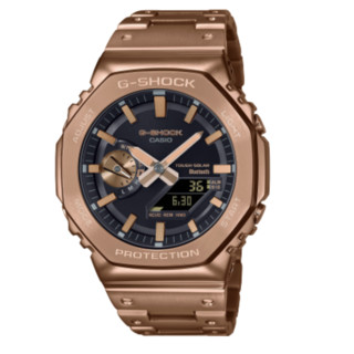 CASIO 卡西欧 G-SHOCK金属进化系列 44.4毫米太阳能腕表 GM-B2100GD-5A