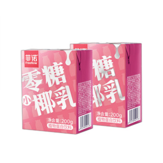 Plus会员：FreeNow 菲诺 零糖椰乳椰汁 200g*6盒