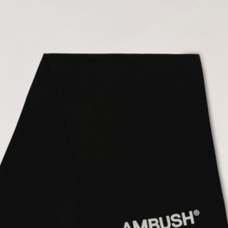 AMBUSH 男女款羊毛围巾 BMMA005F22KNI001 黑色