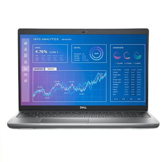 DELL 戴尔 Precision 3571 十二代酷睿版 15.6英寸 移动工作站 灰色（酷睿i7-12700H、RTX A1000 4G、16GB、256GB SSD+2TB HDD、4K）