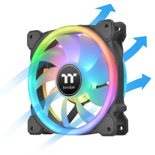 Thermaltake 曜越 SWAFAN 12 RGB 120mm 机箱散热风扇 三个装