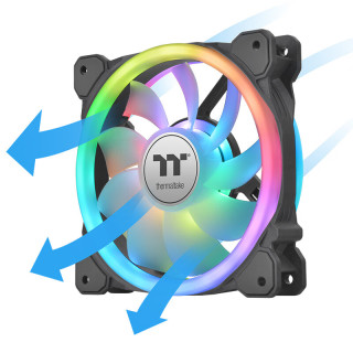 Thermaltake 曜越 SWAFAN 12 RGB 120mm 机箱散热风扇 三个装