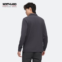 NORTHLAND 诺诗兰 长袖t恤男夏季新款内搭打底衫户外运动弹力透气简约polo衫