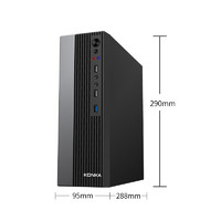 KONKA 康佳 台式电脑主机（i5-12400、16GB、256GB SSD+1TB HDD）