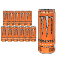 Monster Energy 可口可乐（Coca-Cola）魔爪 Monster 柑橘味 能量风味饮料 无糖 330ml*12罐