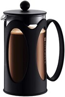 bodum 肯尼亚 8杯法式滤压咖啡壶，黑色，1.0 l, 34 oz