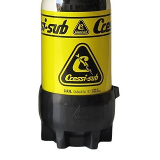 CRESSI CYLINDER 潜水气瓶 黑黄色 12L