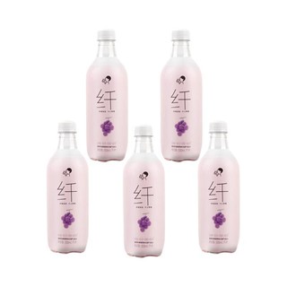 HEYTEA 喜茶 无糖气泡水 巨峰葡萄味 500ml*5瓶