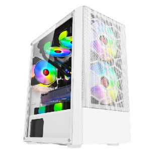 COLORFUL 七彩虹 十二代酷睿版 组装电脑 （白色、512GB SSD、酷睿i5-12400、16GB)