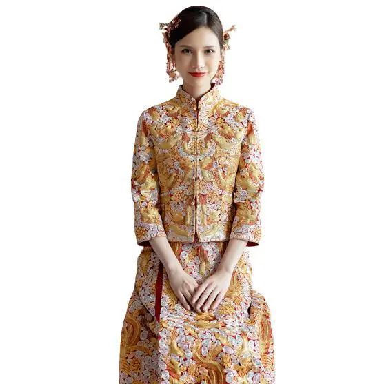 Qiong Lan 琼兰 女士金如意秀禾服 Q1186 直筒款