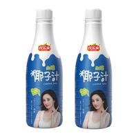 HUANLEJIA 欢乐家 大瓶椰子汁 椰子汁1L*2瓶