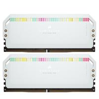 USCORSAIR 美商海盗船 统治者铂金 DDR5 5600MHz RGB 台式机内存 灯条 白色 64GB 32GBx2