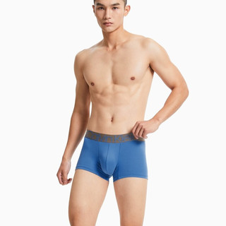 卡尔文·克莱 Calvin Klein 炫光引力带系列 男士平角内裤 NB2540-C4N 蓝色 S