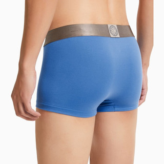 卡尔文·克莱 Calvin Klein 炫光引力带系列 男士平角内裤 NB2540-C4N 蓝色 S