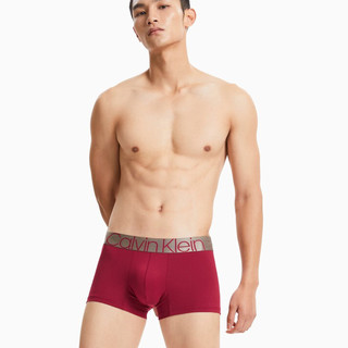 卡尔文·克莱 Calvin Klein 炫光引力带系列 男士平角内裤 NB2540-XJU 暗红色 XL