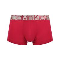 卡尔文·克莱 Calvin Klein 炫光引力带系列 男士平角内裤 NB2540-T3K 深红色 S