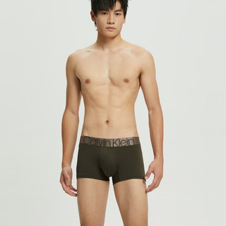 卡尔文·克莱 Calvin Klein 炫光引力带系列 男士平角内裤 NB2540-FBU 深绿色 XL